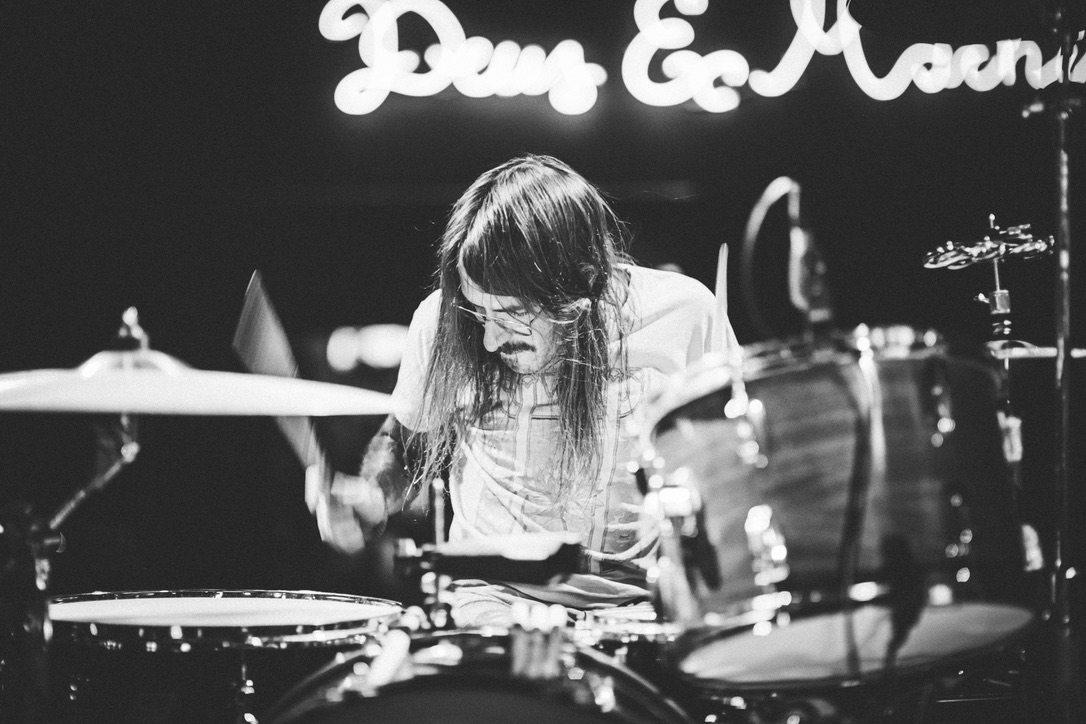 Thibault “Bison” Elgazzar on drums, live